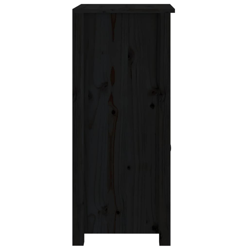Sideboard | Set of 2 | Black | Solid pine wood | Medium | Sideboard