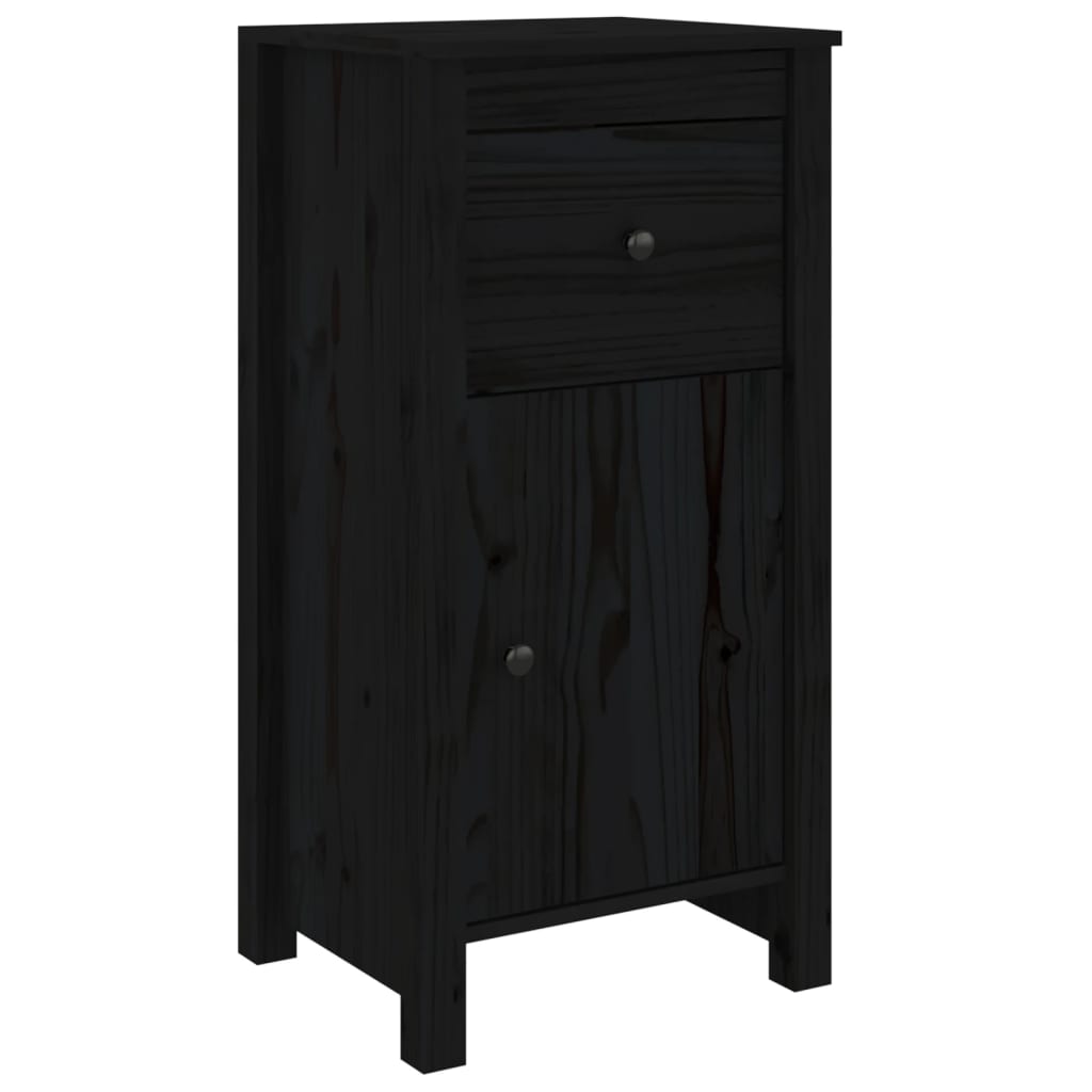 Sideboard | Set of 2 | Black | Solid pine wood | Medium | Sideboard