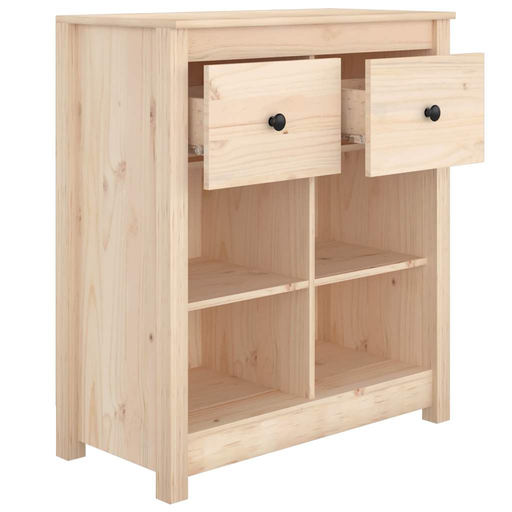 813764 vidaXL Sideboard 70x35x80 cm Solid Wood Pine