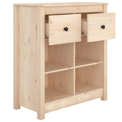 813764 vidaXL Sideboard 70x35x80 cm Solid Wood Pine