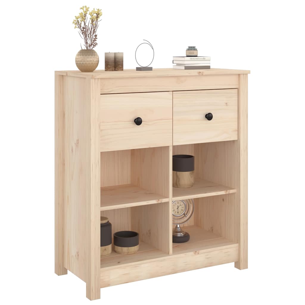 813764 vidaXL Sideboard 70x35x80 cm Solid Wood Pine