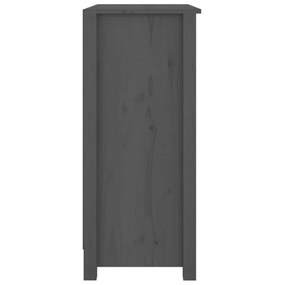 Sideboard Grey 70x35x80 cm Solid Wood Pine