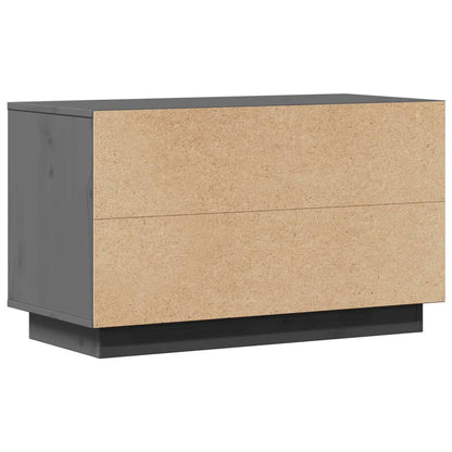TV Cabinet Grey 74x35x44 cm Solid Wood Pine