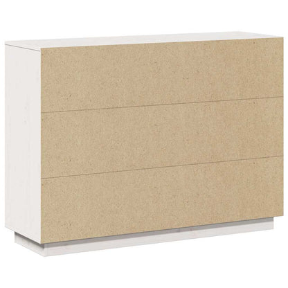 Sideboard White 110,5x35x80 cm Solid Wood Pine