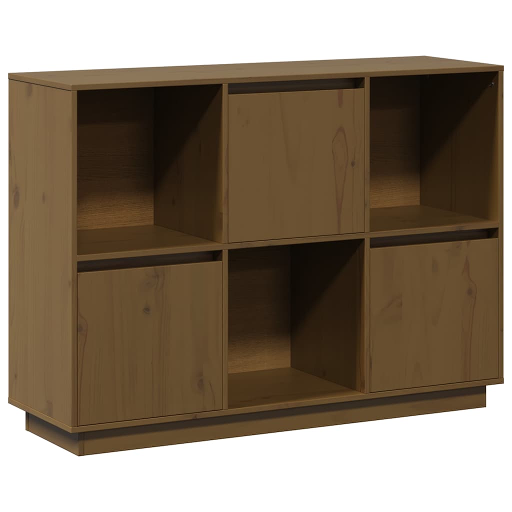 Sideboard Honey Brown 110,5x35x80 cm Solid Wood Pine