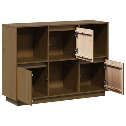 Sideboard Honey Brown 110,5x35x80 cm Solid Wood Pine