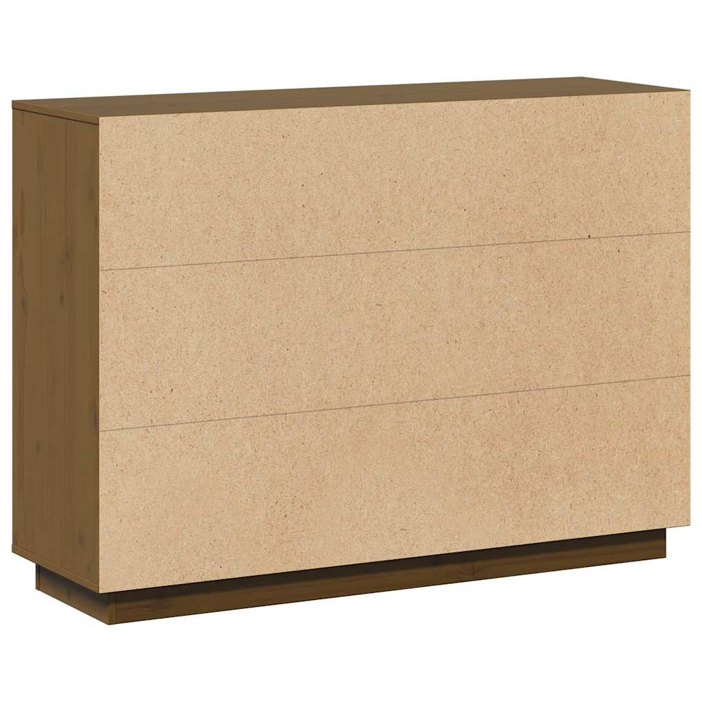 Sideboard Honey Brown 110,5x35x80 cm Solid Wood Pine