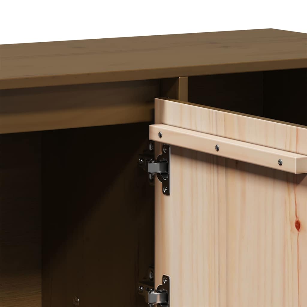 Sideboard Honey Brown 110,5x35x80 cm Solid Wood Pine