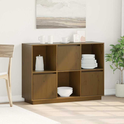 Sideboard Honey Brown 110,5x35x80 cm Solid Wood Pine