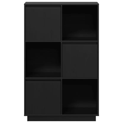 Highboard | Black | Solid pine wood | Medium | Reversible | Highboard