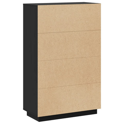 Highboard | Black | Solid pine wood | Medium | Reversible | Highboard