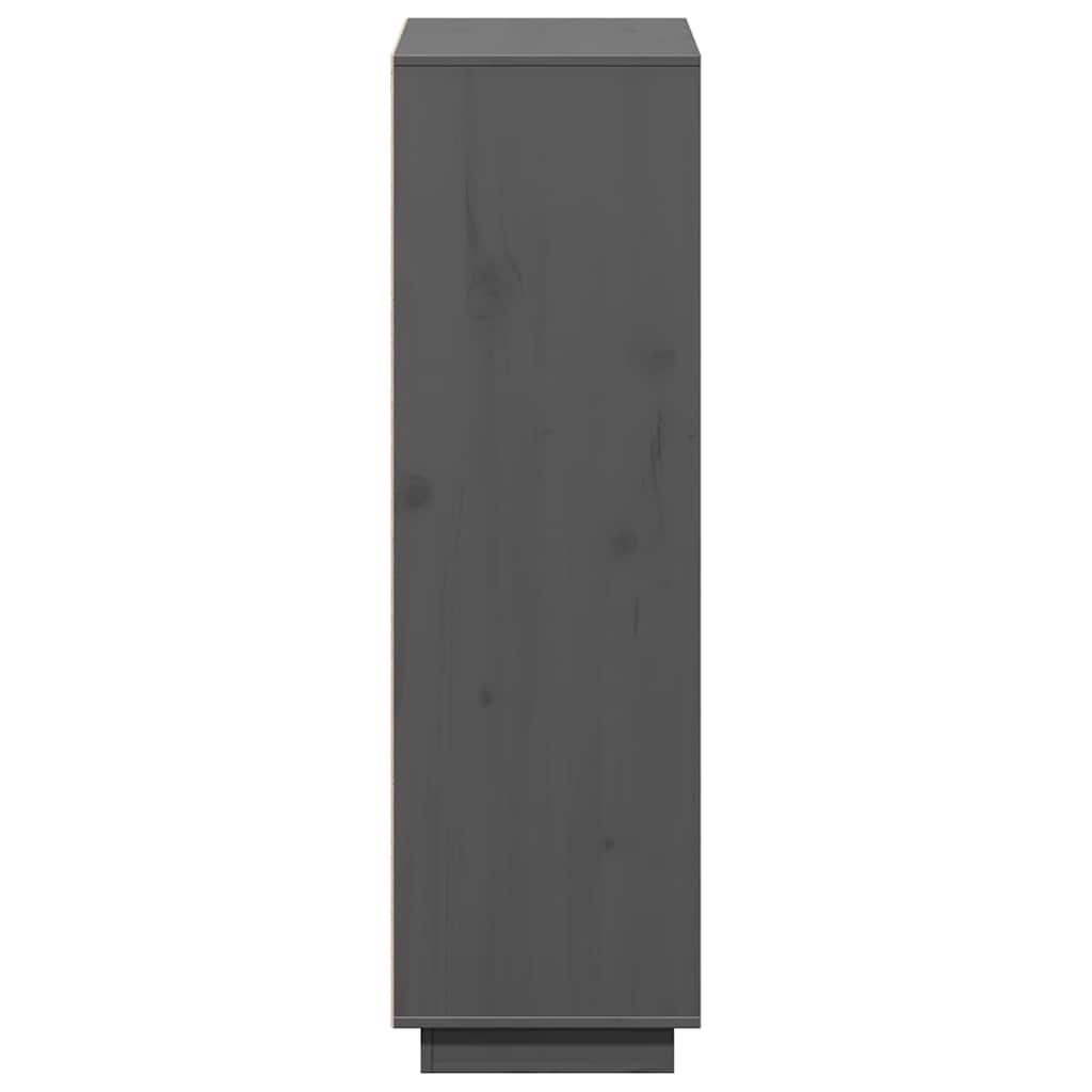 Highboard Grey 110,5x35x117 cm Solid Wood Pine