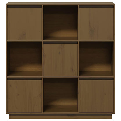 Highboard Honey Brown 110,5x35x117 cm Solid Wood Pine