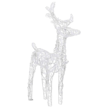 Christmas Reindeers 2 pcs Blue 80 LEDs Acrylic