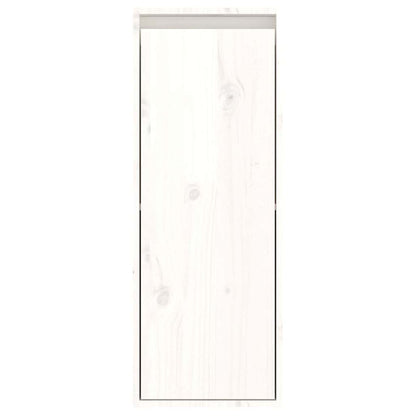 2 Piece TV Cabinet Set White Solid Wood Pine