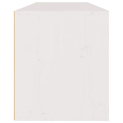 TV Cabinets 3 pcs White Solid Wood Pine
