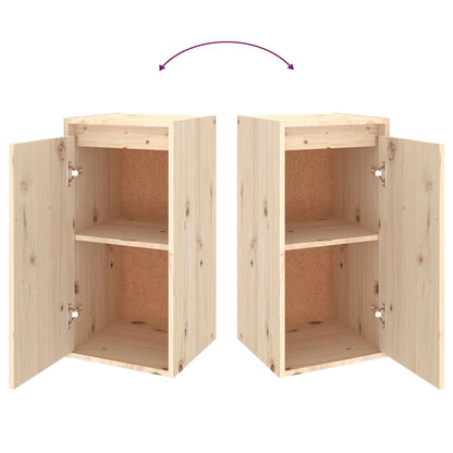 TV Cabinets 2 pcs Solid Wood Pine