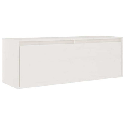TV Cabinets 6 pcs White Solid Wood Pine