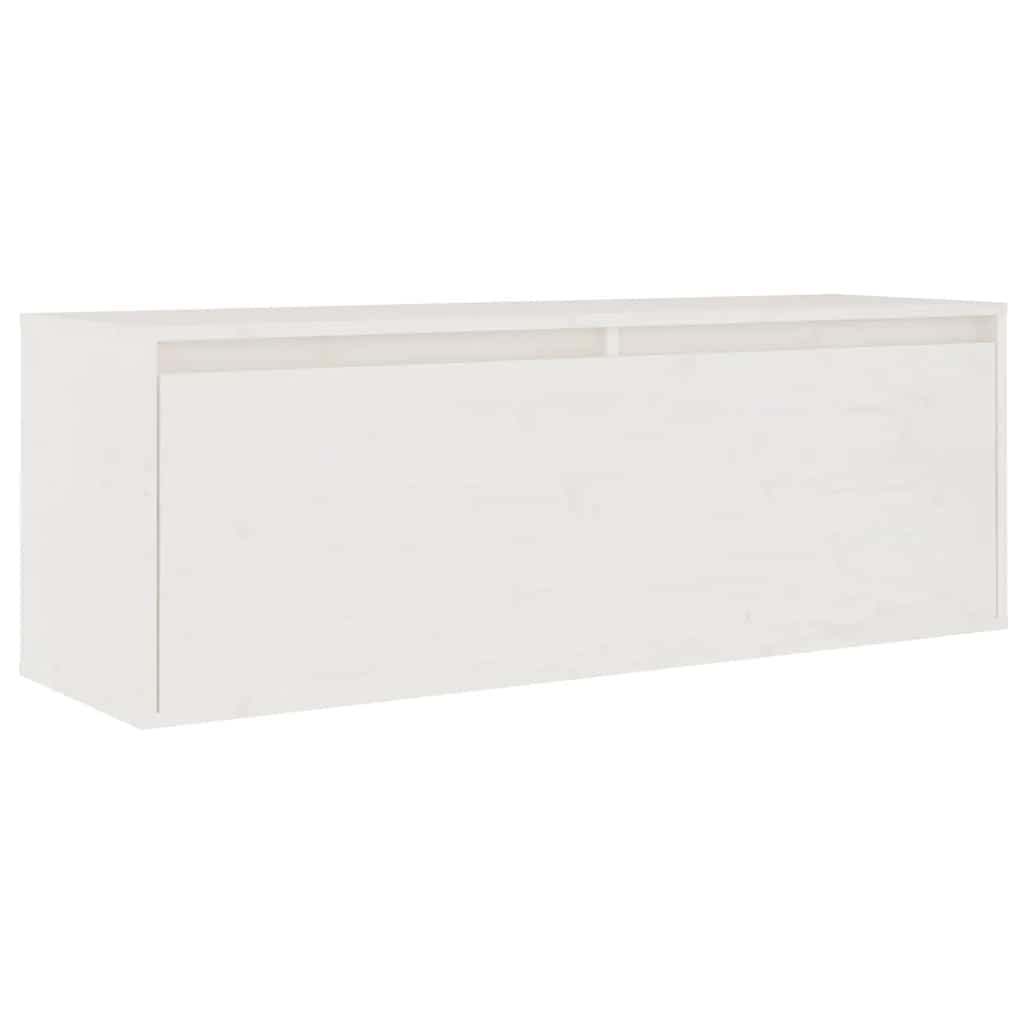 TV Cabinets 6 pcs White Solid Wood Pine