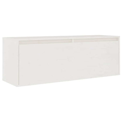 TV Cabinets 6 pcs White Solid Wood Pine