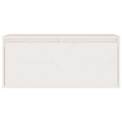 TV Cabinets 4 pcs White Solid Wood Pine