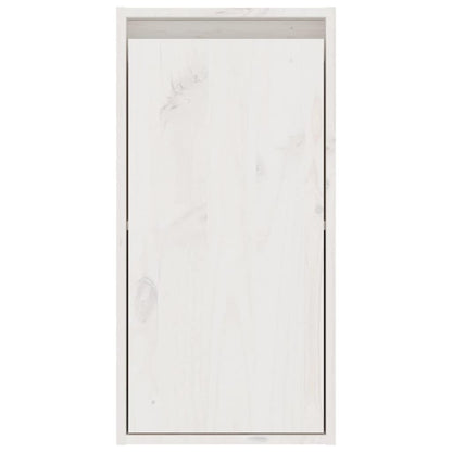 6 Piece TV Cabinet Set White Solid Wood Pine