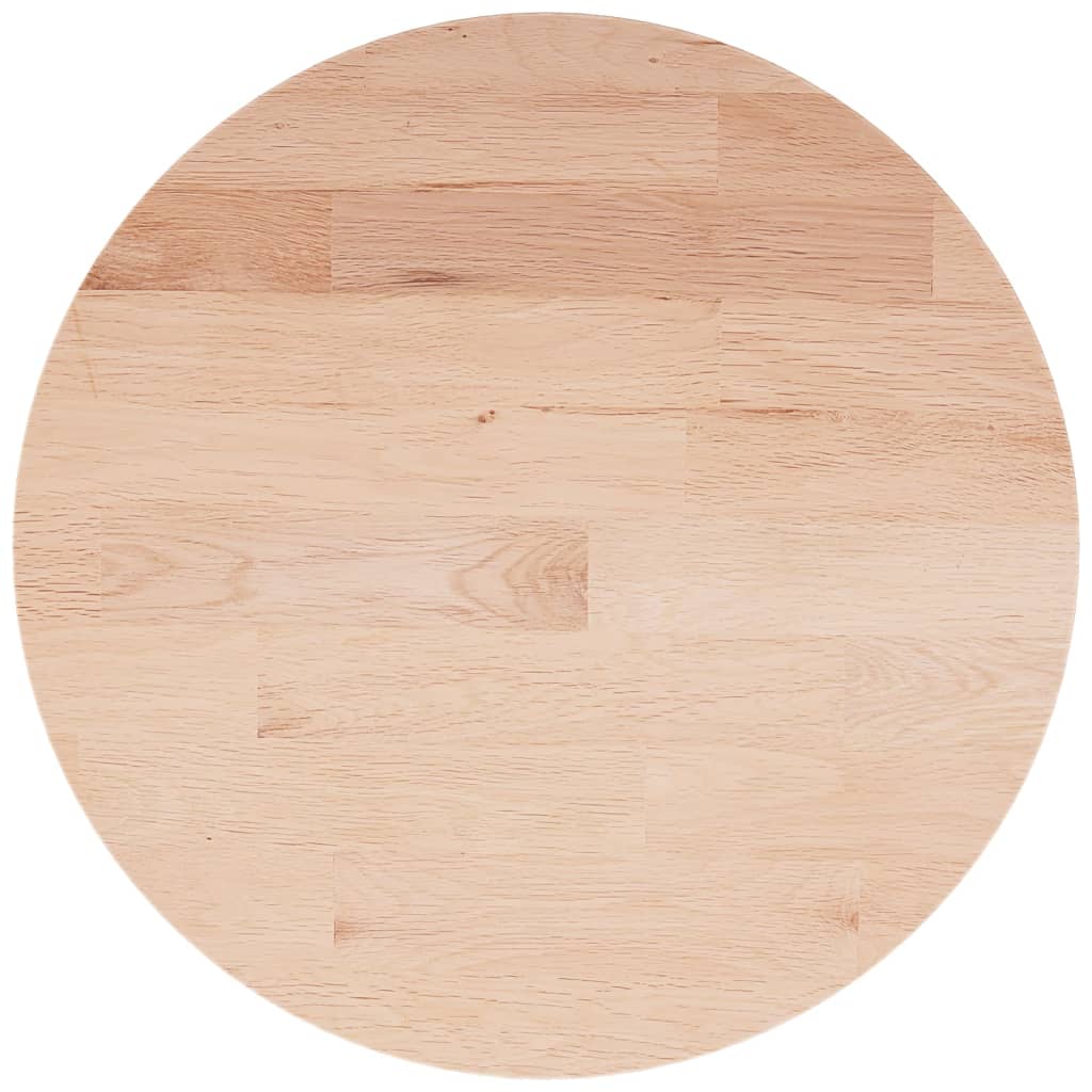Round Table Top ??30x1.5 cm Solid Wood Oak