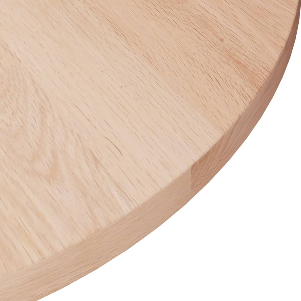 Round Table Top ??30x1.5 cm Solid Wood Oak
