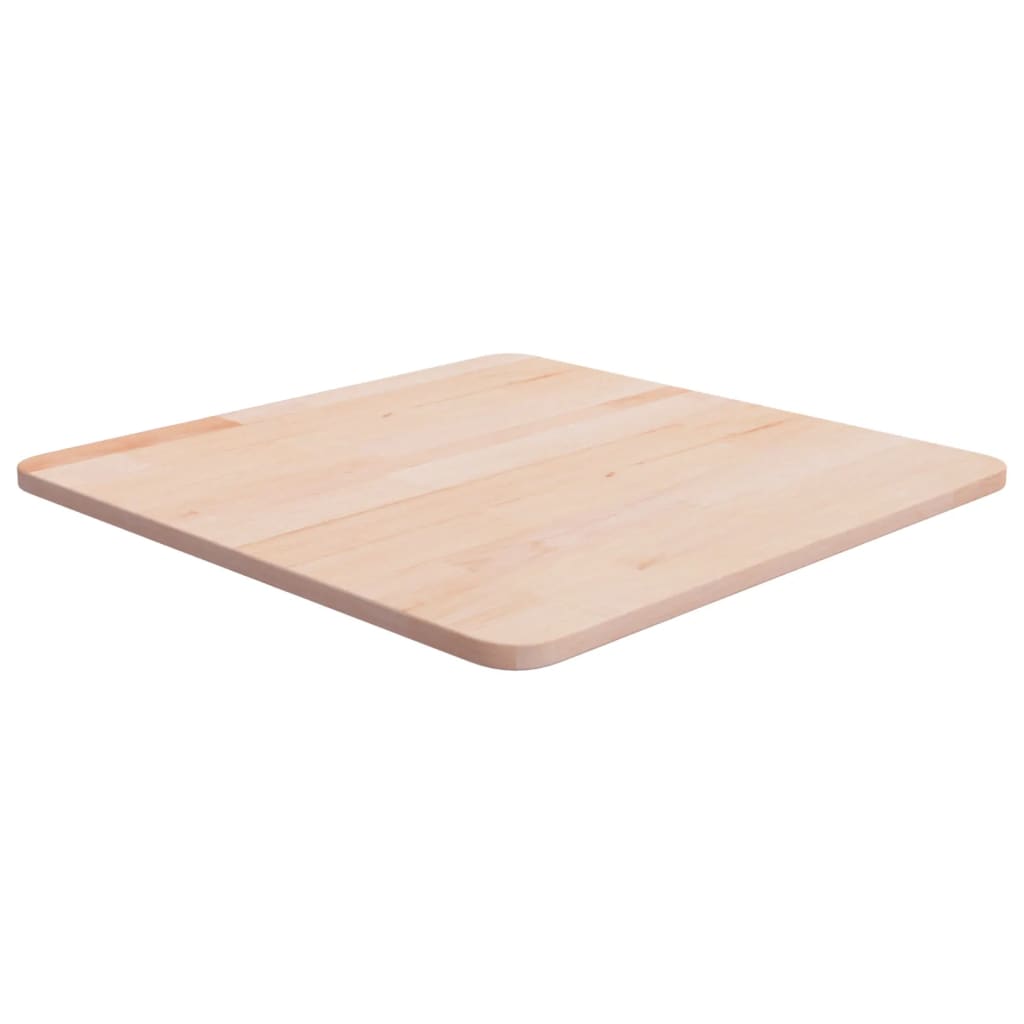 Square Table Top 50x50x1.5 cm Untreated Solid Wood Oak
