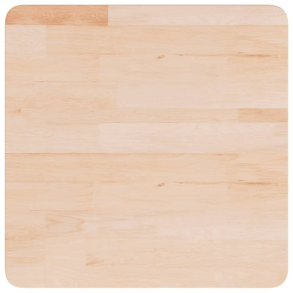 Square Table Top 50x50x1.5 cm Untreated Solid Wood Oak