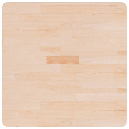 Square Table Top 70x70x2.5 cm Untreated Solid Wood Oak