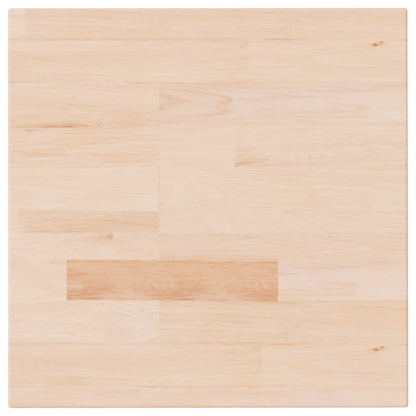 Square Table Top 40x40x4 cm Untreated Solid Wood Oak