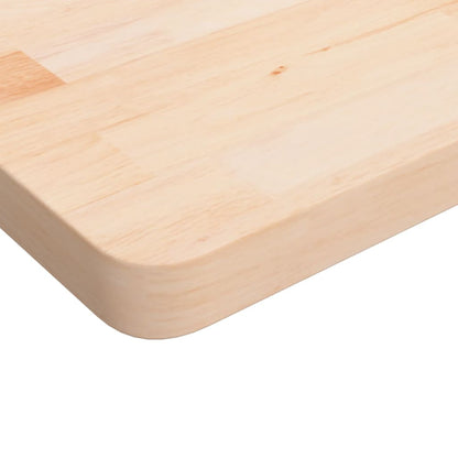 Square Table Top 50x50x4 cm Untreated Solid Wood Oak