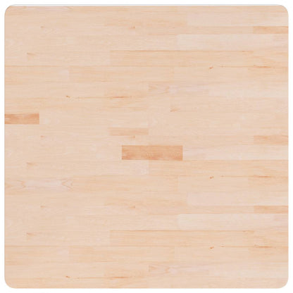 Square Table Top 80x80x4 cm Untreated Solid Wood Oak