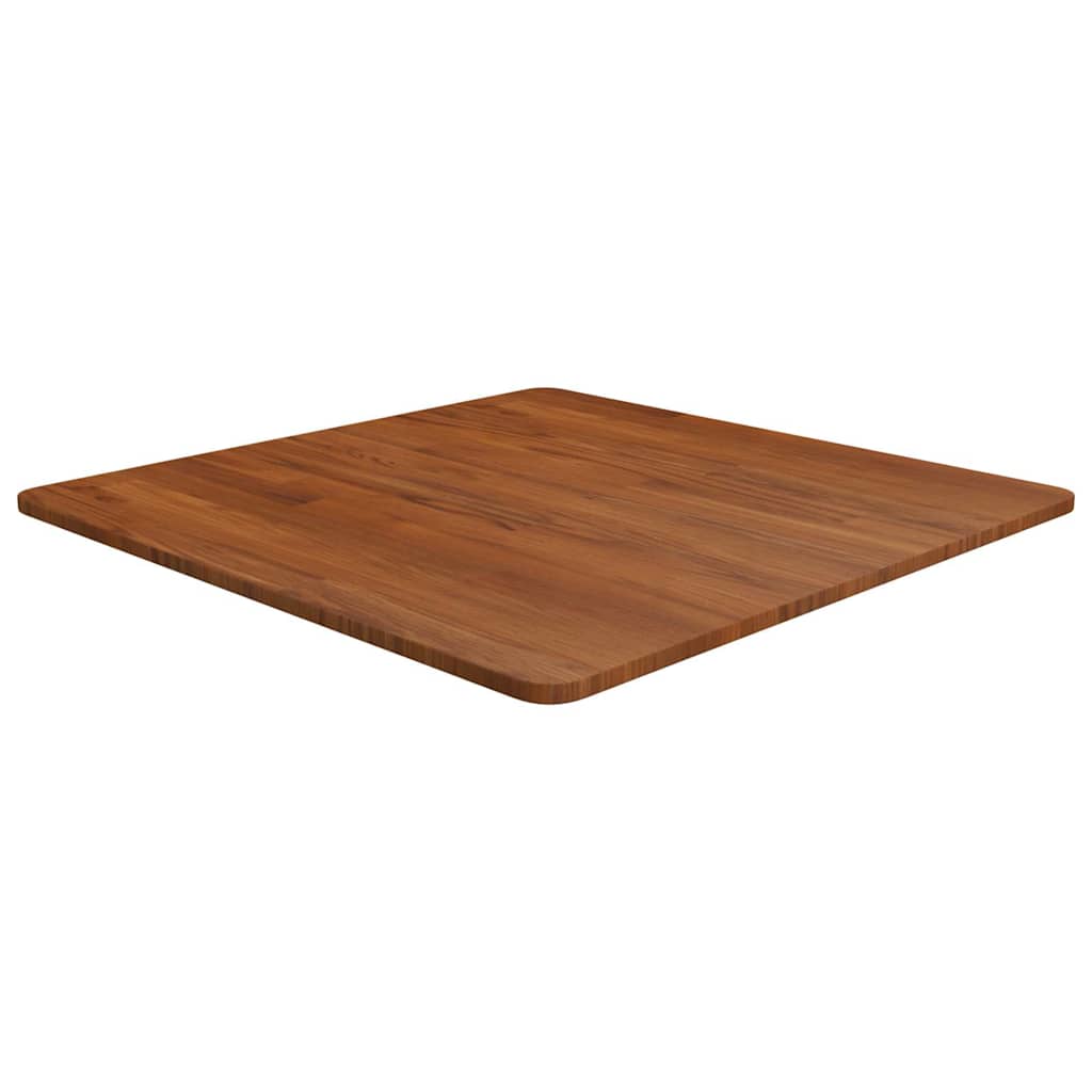 Table Top | Dark Brown | Solid Oak Wood | 70 x 70 cm square | Durable