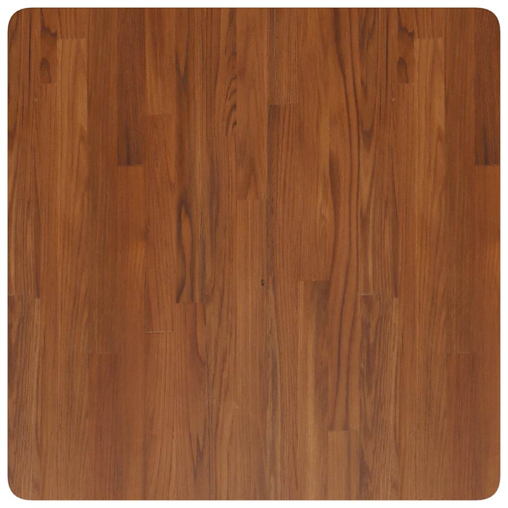Table Top | Dark Brown | Solid Oak Wood | 70 x 70 cm square | Durable