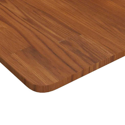 Table Top | Dark Brown | Solid Oak Wood | 70 x 70 cm square | Durable
