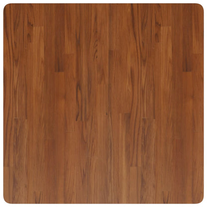 Square Table Top Dark Brown 80x80x1.5cm Treated Solid Wood Oak