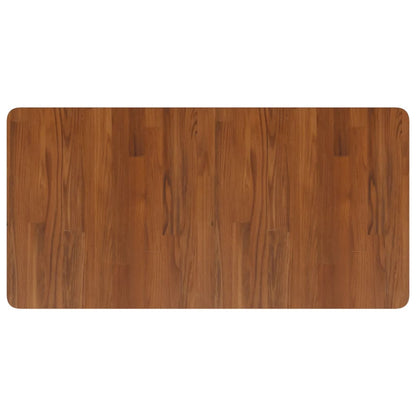 Bathroom Countertop Dark Brown 100x50x1.5cm Treated Solid Wood