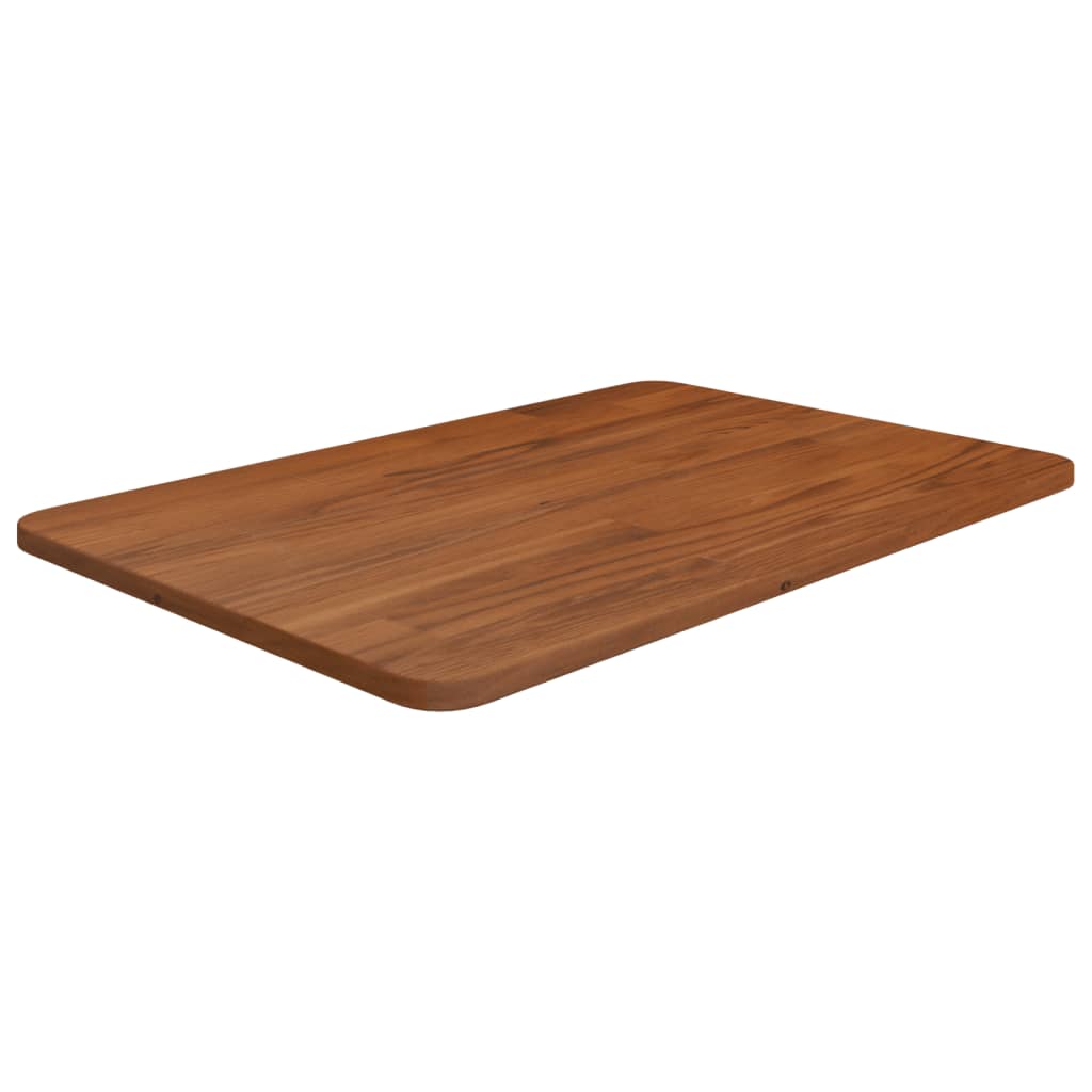 Bathroom Countertop Dark Brown 60x40x1.5cm Treated Solid Wood