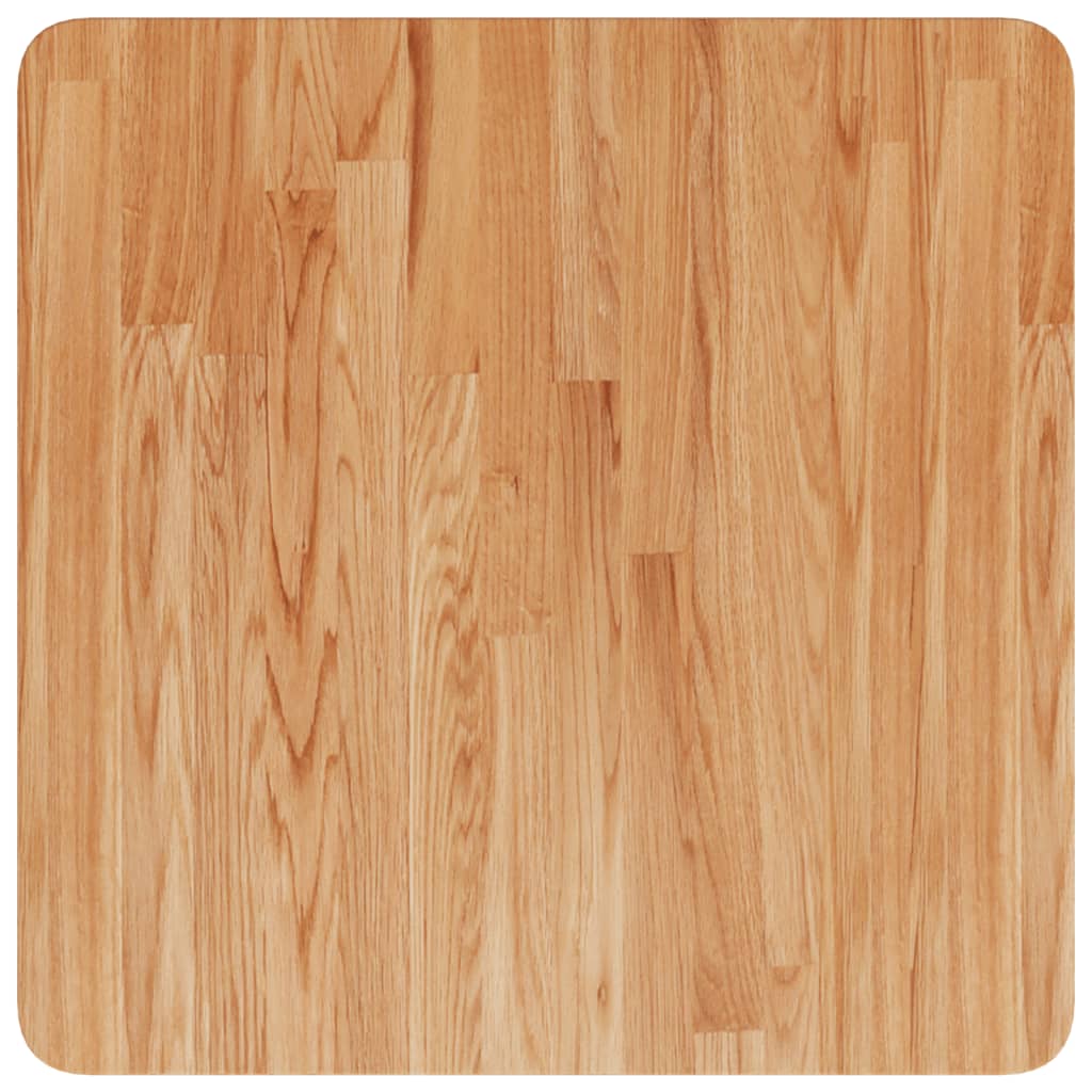 Table Top | Light Brown | Solid Oak Wood | 50x50cm | Durable | Table Top