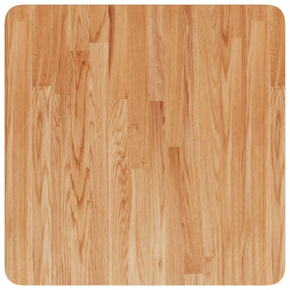 Table Top | Light Brown | Solid Oak Wood | 50x50cm | Durable | Table Top