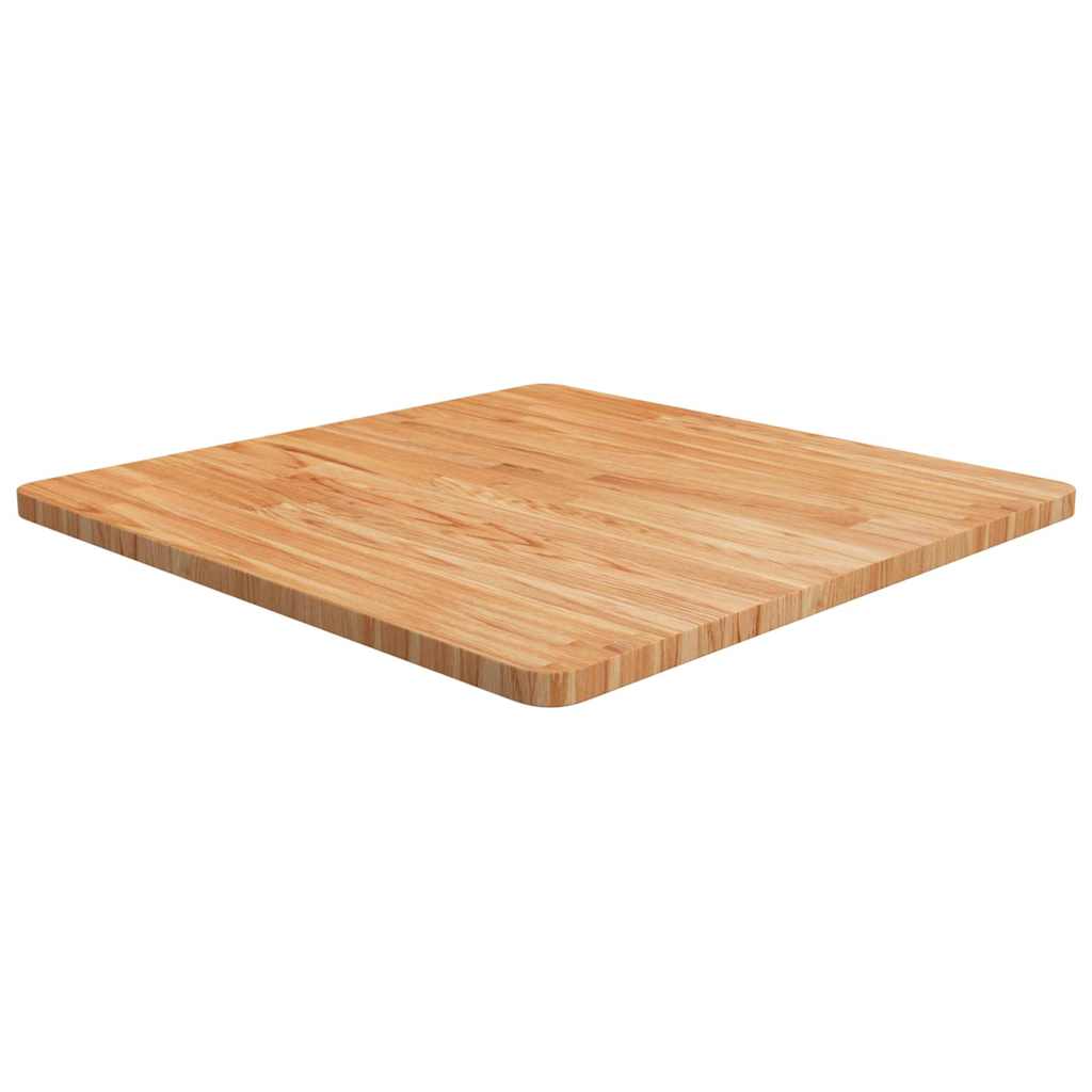 Table Top | Light Brown | Solid Oak Wood | 70x70 cm |  Durable