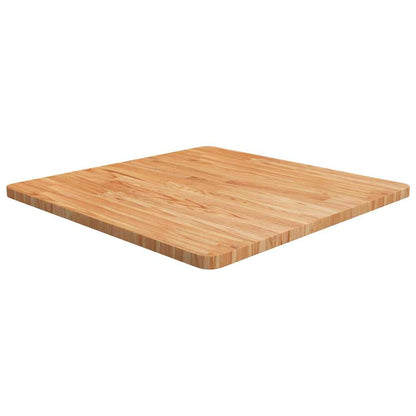 Table Top | Light Brown | Solid Oak Wood | 70x70 cm |  Durable
