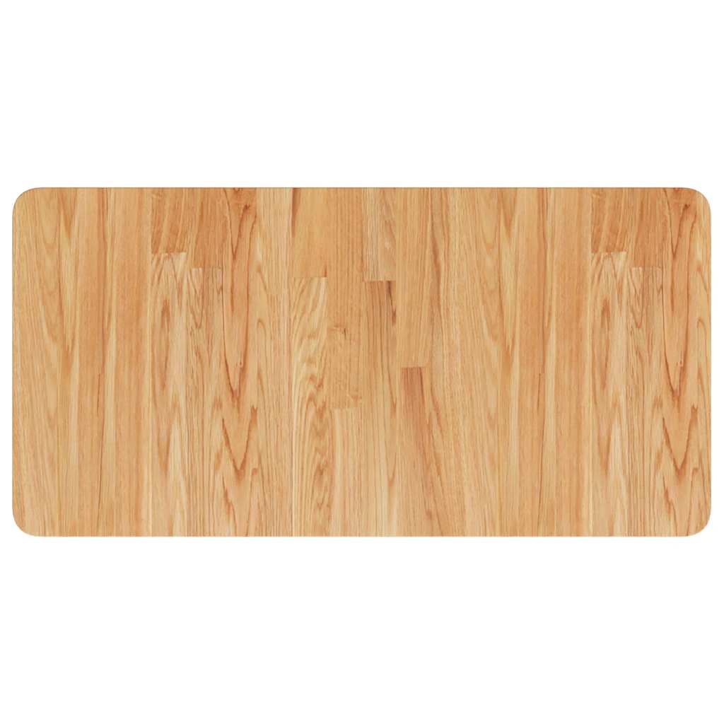 Bathroom Countertop Light Brown 80x40x2.5cm Treated Solid Wood