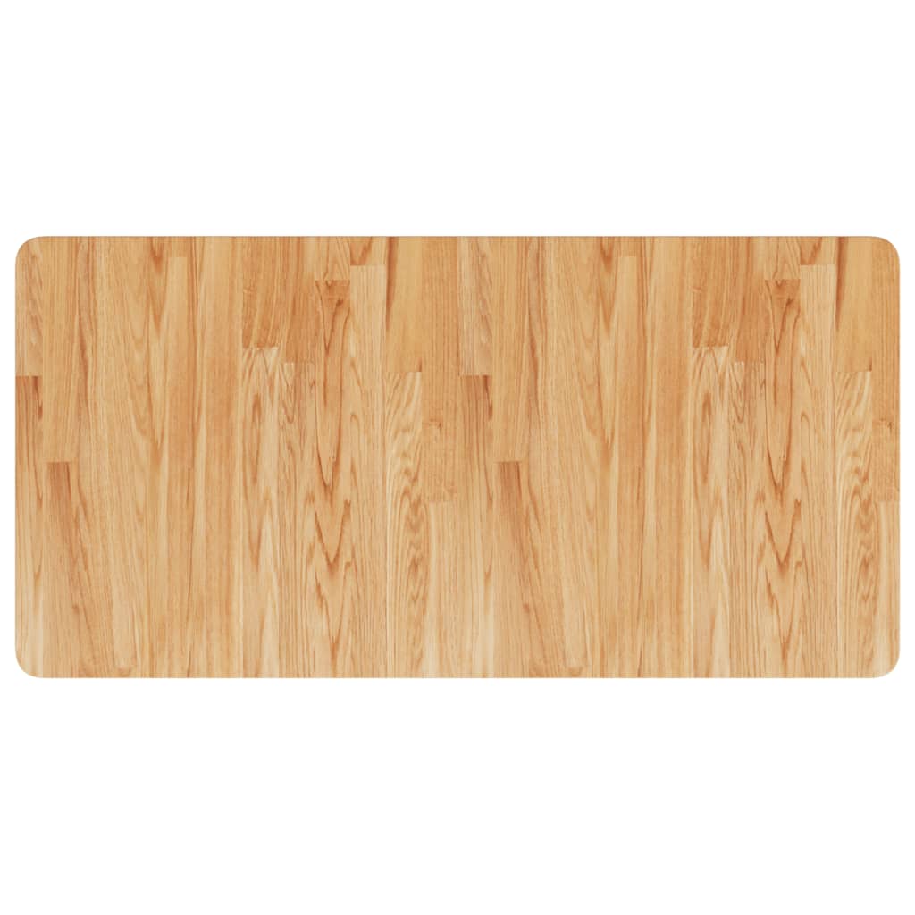 Bathroom Countertop Light Brown 100x50x2.5cm Treated Solid Wood
