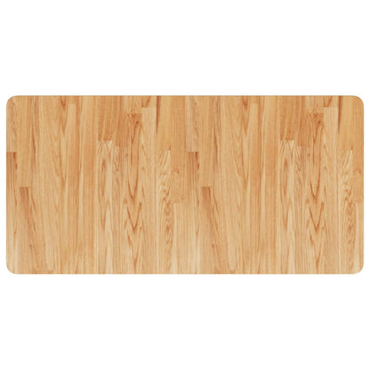Bathroom Countertop Light Brown 100x50x2.5cm Treated Solid Wood