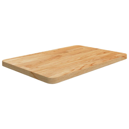 Bathroom Countertop Light Brown 60x40x2.5cm Treated Solid Wood