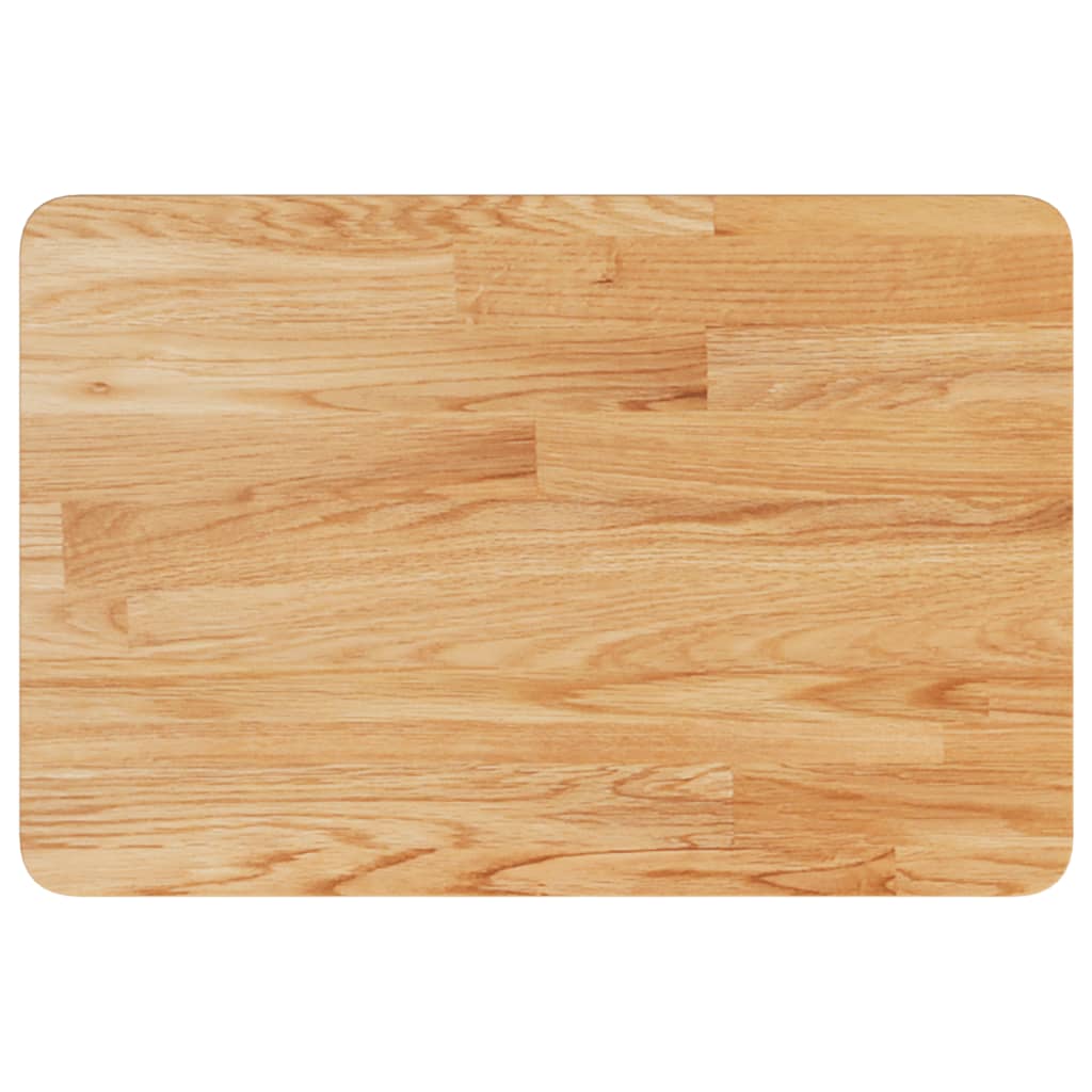 Bathroom Countertop Light Brown 60x40x2.5cm Treated Solid Wood