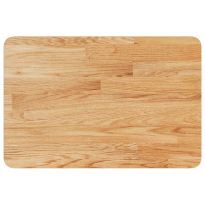 Bathroom Countertop Light Brown 60x40x2.5cm Treated Solid Wood